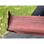 Vintage 1940s Mahogany Victorian Revival Hanging Wall Shelf Cabinet Trinkets Whatnot