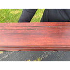 Vintage 1940s Mahogany Victorian Revival Hanging Wall Shelf Cabinet Trinkets Whatnot