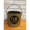 Vintage Kuehn OK Herring Milwaukee Wisconsin Advertising Tin Pail Can Bucket