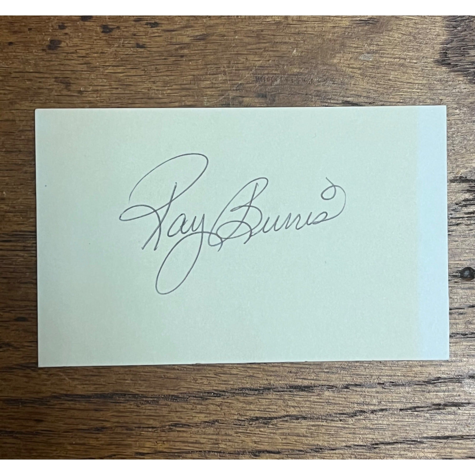 Ray Burris Signed Autographed Cut Index Card A's Expos Cubs
