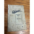 Vintage Paperback Instruction Book Oldsmobile Model 45-B Automobile Manual Lansing, Michigan 1920