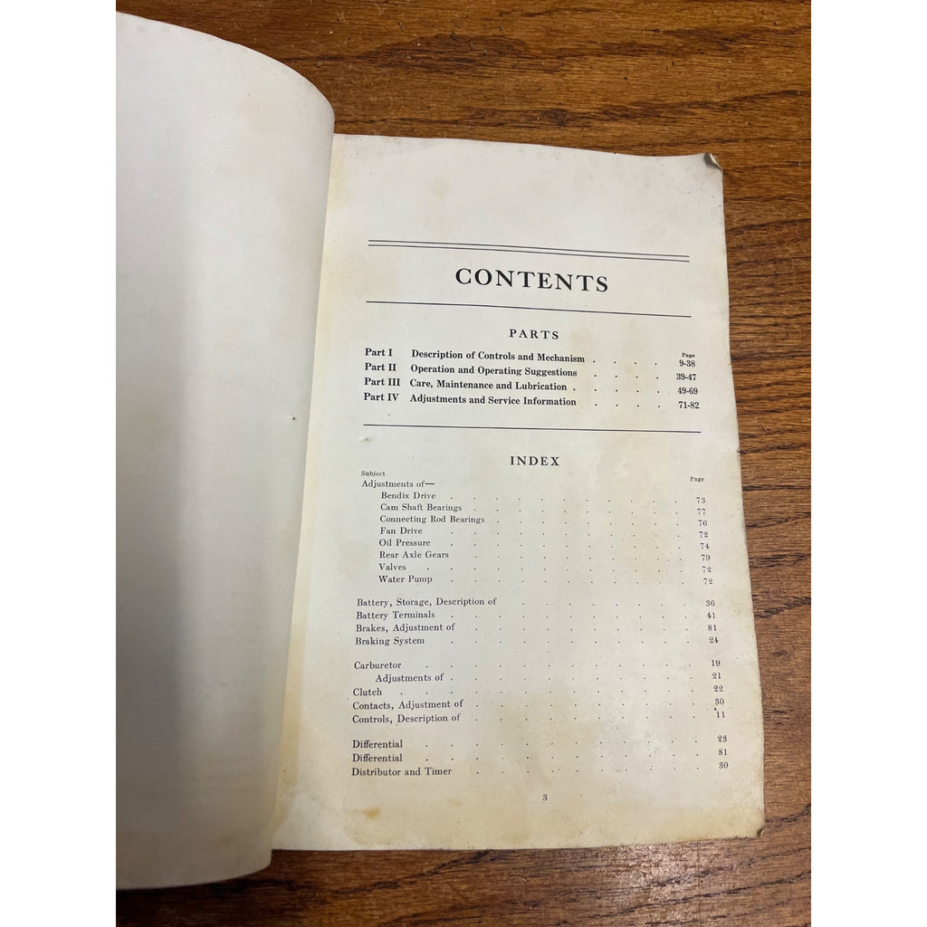 Vintage Paperback Instruction Book Oldsmobile Model 45-B Automobile Manual Lansing, Michigan 1920