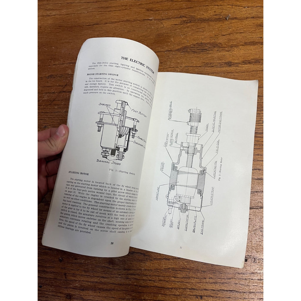 Vintage Paperback Instruction Book Oldsmobile Model 45-B Automobile Manual Lansing, Michigan 1920