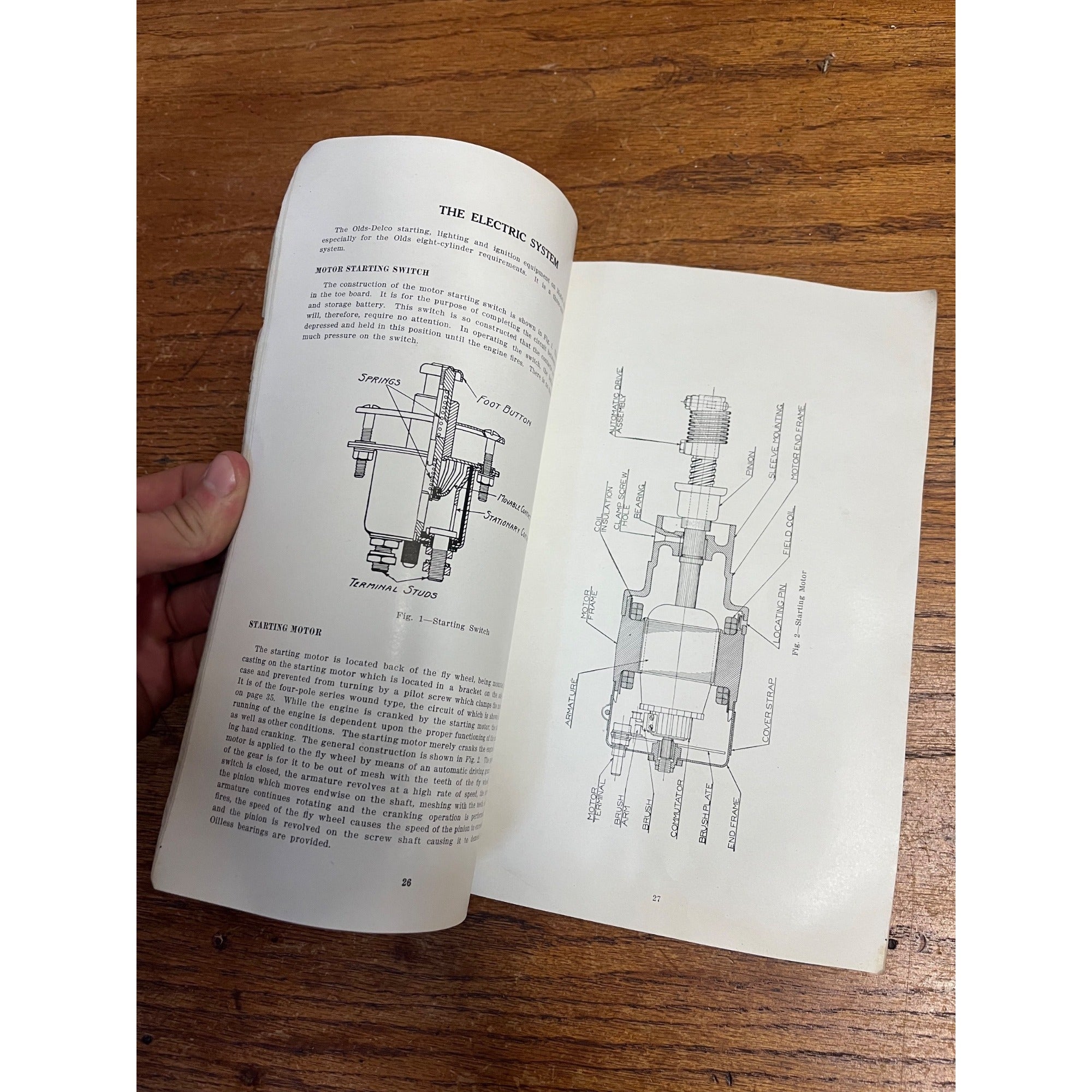 Vintage Paperback Instruction Book Oldsmobile Model 45-B Automobile Manual Lansing, Michigan 1920