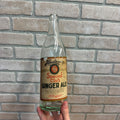 Vintage 1920s E.L. Husting Milwaukee Wis Embossed Label Soda Bottle Ginger Ale
