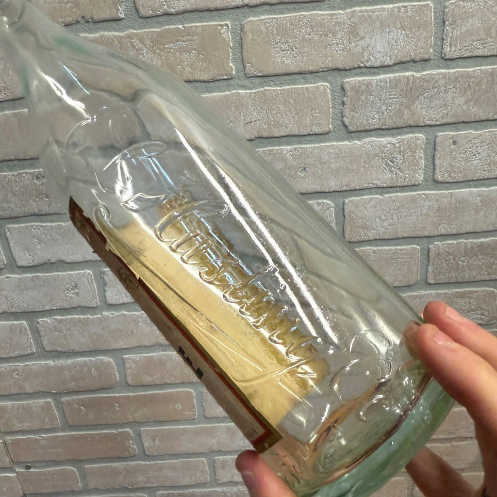 Vintage 1920s E.L. Husting Milwaukee Wis Embossed Label Soda Bottle Ginger Ale