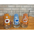 Vintage Care Bears Pizza Hut Glasses Set of 3 Tenderheart Grumpy Friend Bear 1983