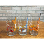 Vintage Care Bears Pizza Hut Glasses Set of 3 Tenderheart Grumpy Friend Bear 1983