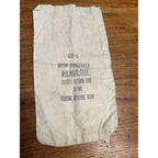 Vintage Federal Reserve Bank Size D Canvas Deposit Bag - 16" x 9”