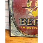 Vintage Old Milwaukee Beer Tin-Over-Cardboard TOC Advertising Bar Sign