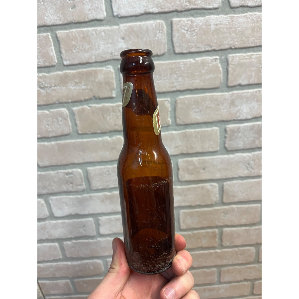 Vintage 1974 Schlitz Milwaukee Beer Glass 7oz "Little Joe" Bottle Full Label
