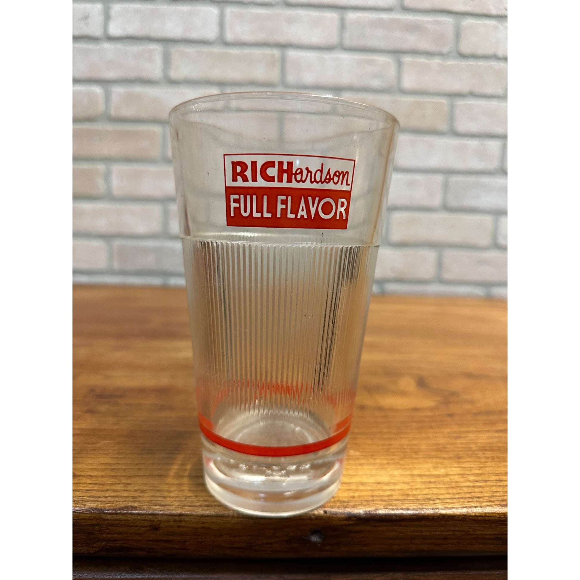 Vintage Richardson Full Flavor MixServ Glass ~ Float/Malt Glass - Soda Fountain