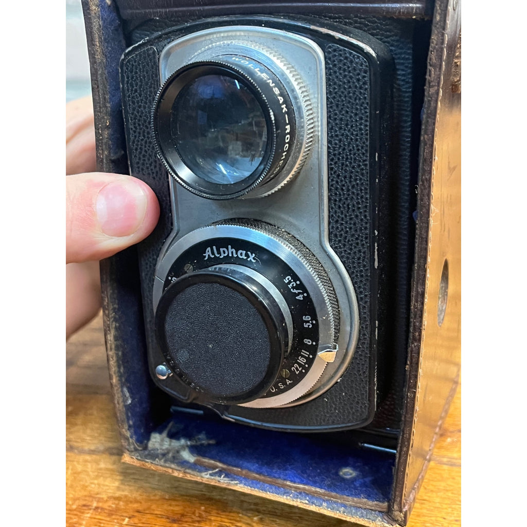 Vintage Ciro-flex Twin Lens Reflex TLR Camera Wollensak Lens Alphax shutter