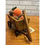 Adorable Boyd’s Bear “Boyd’s Farm” Miniature Fall Time Harvest Pumpkin Wagon