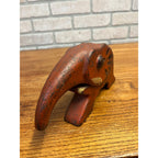 Vintage Vindex Red Cast Iron Elephant Nutcracker Original Paint