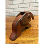 Vintage Vindex Red Cast Iron Elephant Nutcracker Original Paint