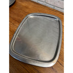 Vintage 1960s MCM Stainless Steel Serving Tray Old Hall 16" x 12.5"