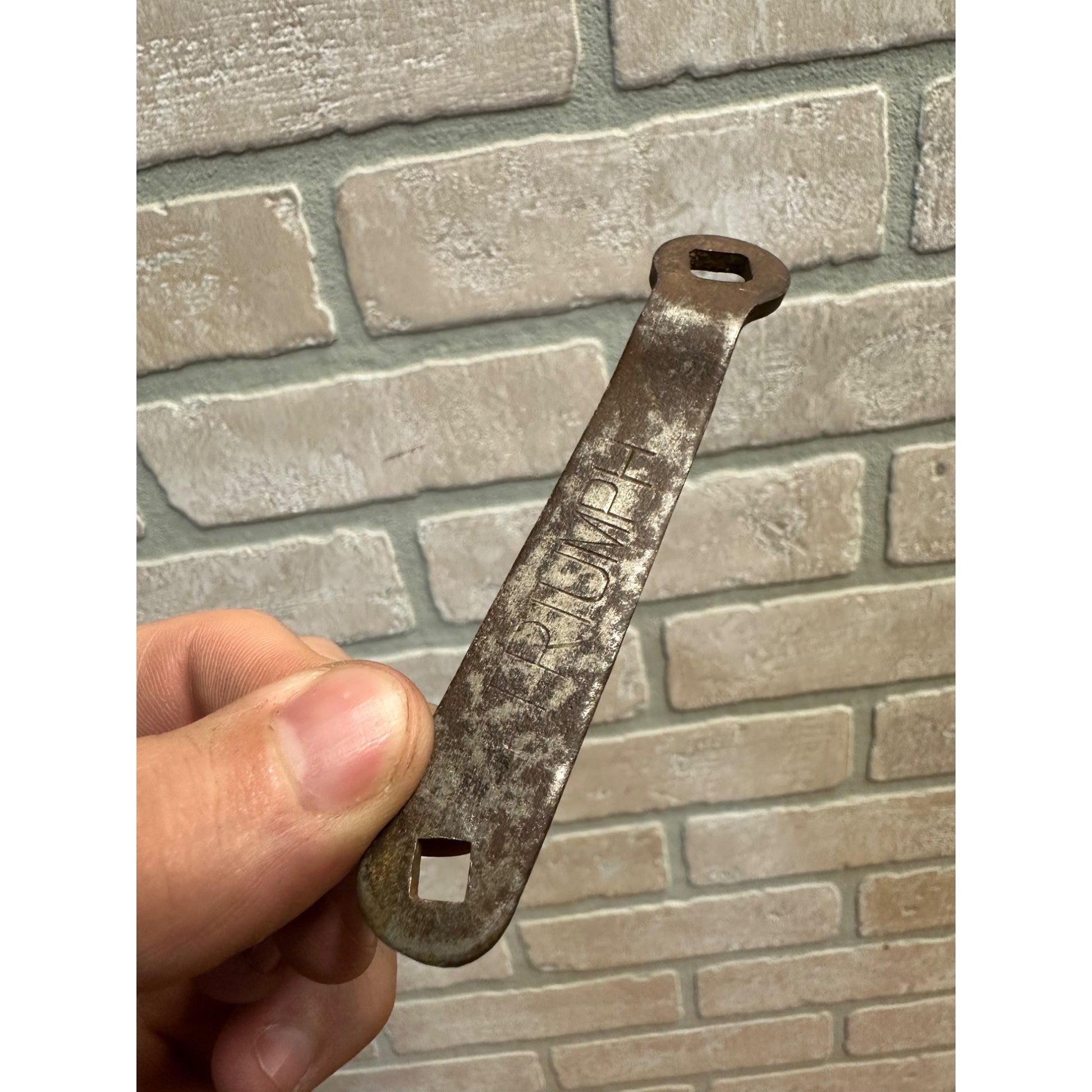 Vintage Triumph Motorcycles Square Bike Chain Wrench Tool Key
