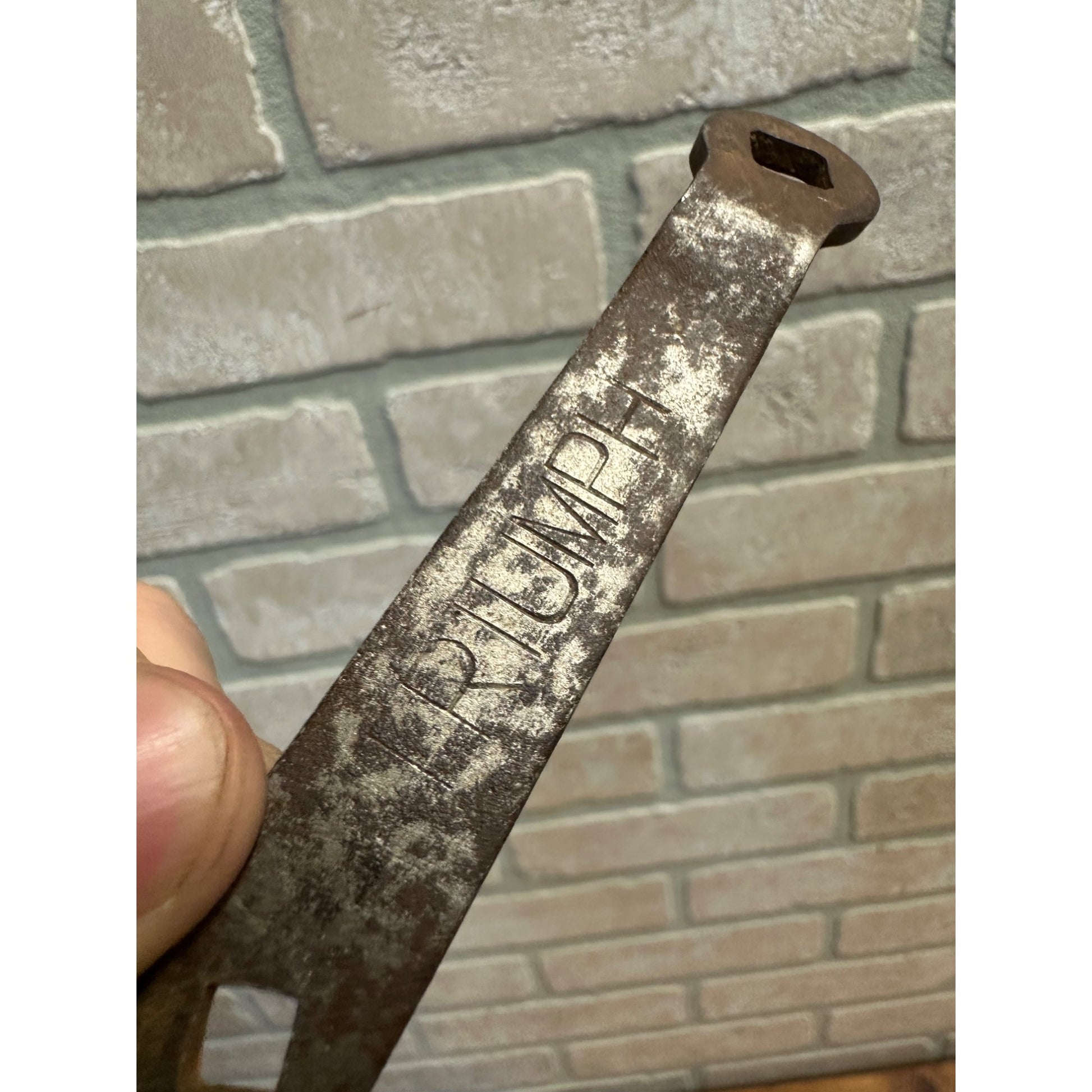 Vintage Triumph Motorcycles Square Bike Chain Wrench Tool Key