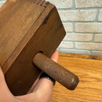 Antique Primitive 1lb Butter Press Mold Kitchen Decor 19th Century