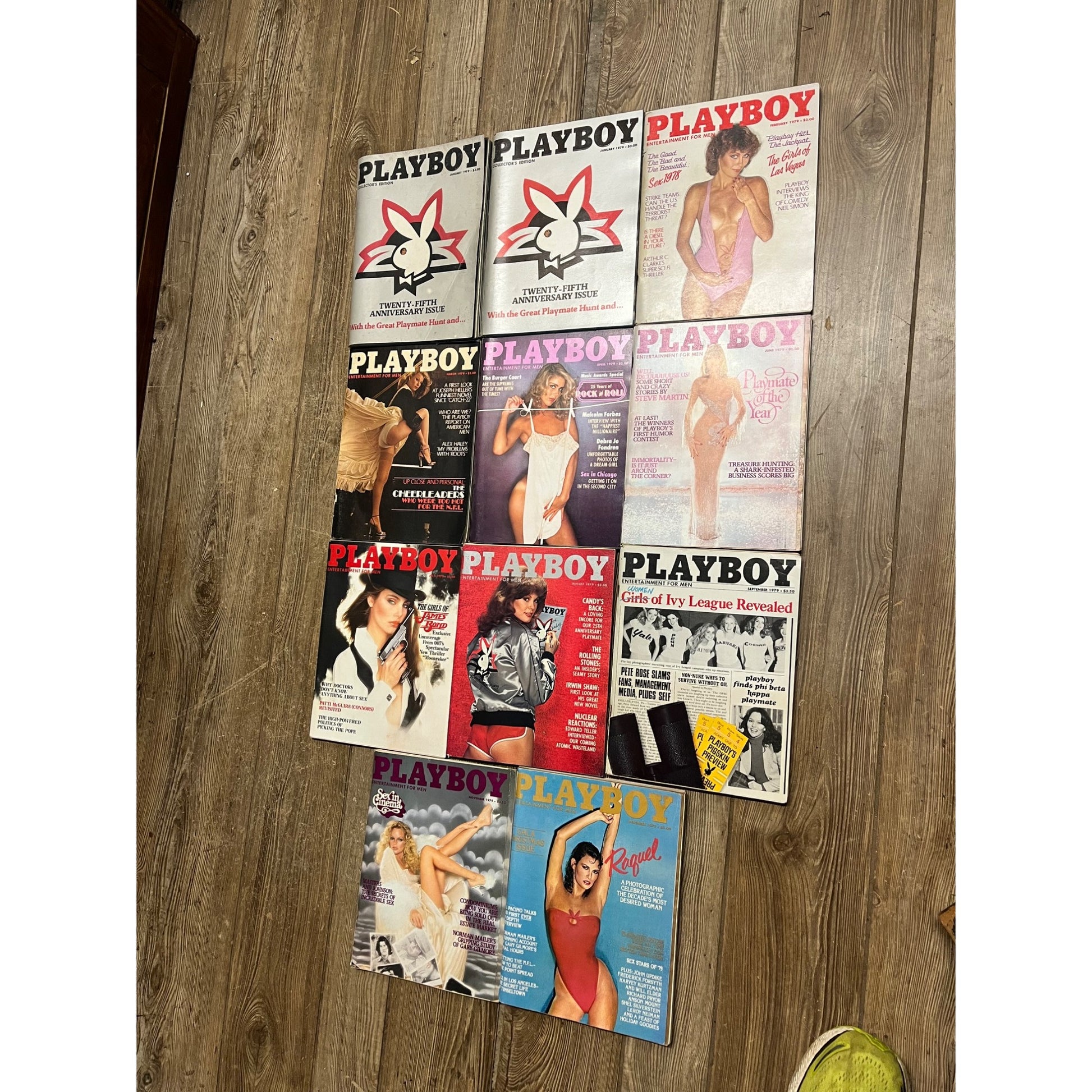 Vintage 1979 Playboy Magazines Lot (11) Entertainment for Men