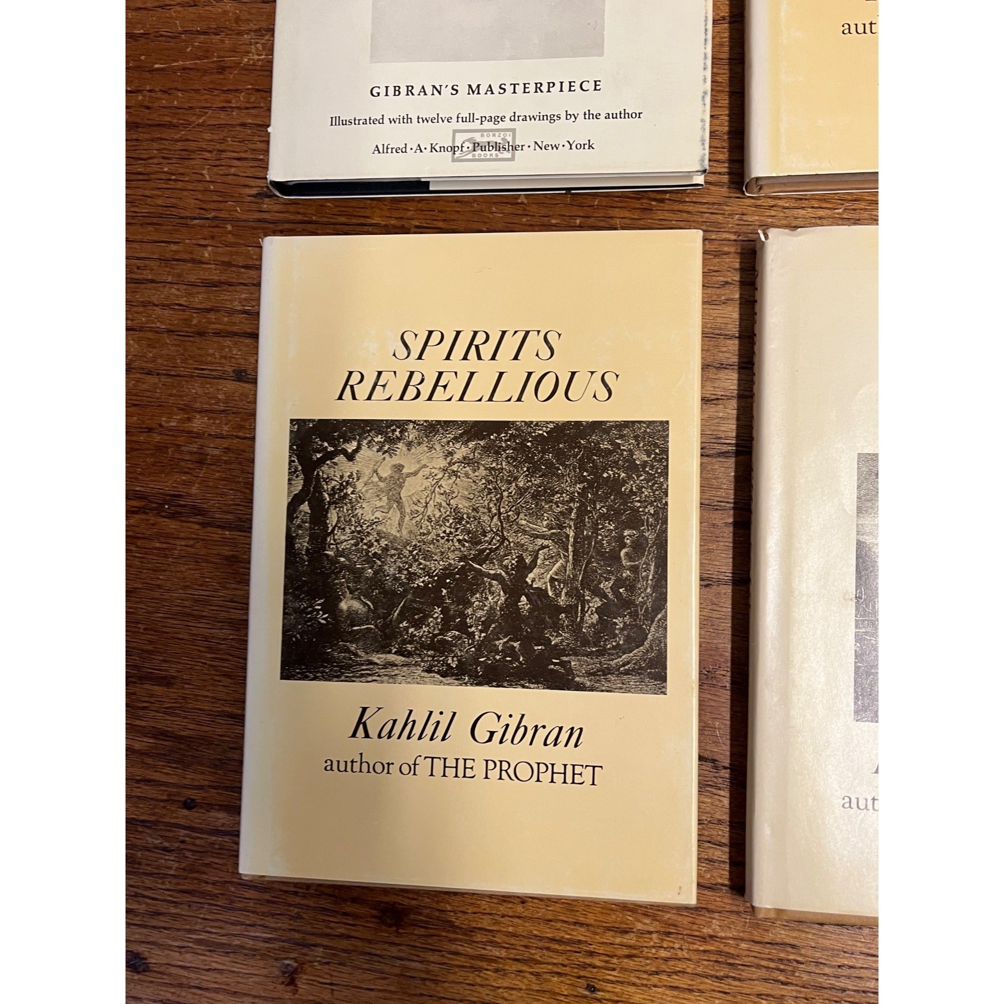 Lot 4 Kahlil Gibran Books Prophet, Procession, Spirits Rebellious, Mirrors Soul