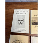 Lot 4 Kahlil Gibran Books Prophet, Procession, Spirits Rebellious, Mirrors Soul