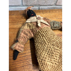 Primitive Black African American Folk Art Rag Doll Handmade Vintage Antique