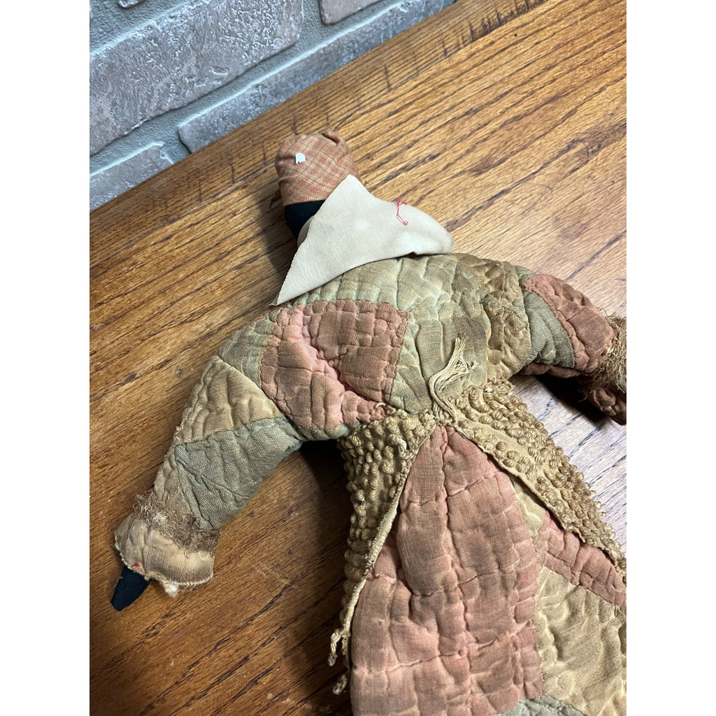Primitive Black African American Folk Art Rag Doll Handmade Vintage Antique