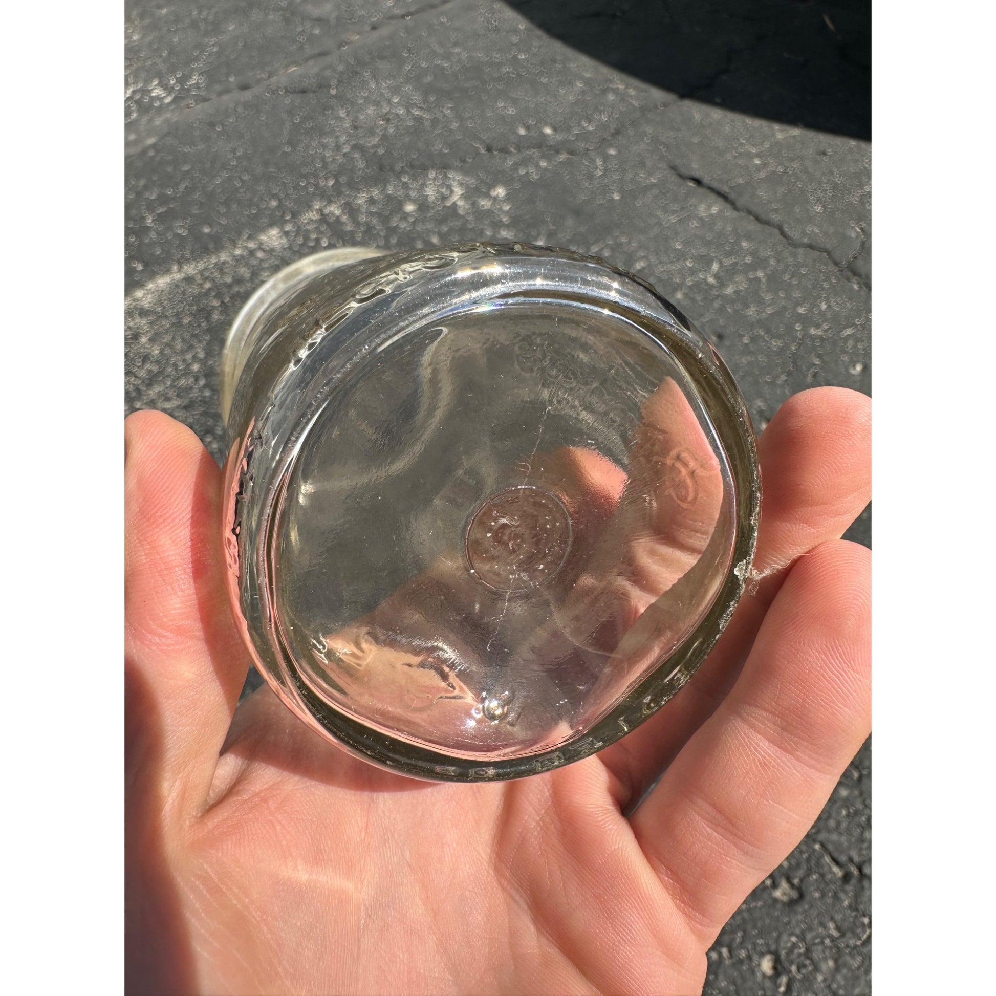 Vintage Suburban Dairy Des Plaines, Illinois Cottage Cheese Jar Glass Milk Dairy