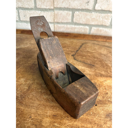 Antique 1800s W. Butcher No. 5 Woodworking Coffin Plane 7.5" Tool