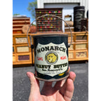 Vintage Monarch Teenie Weenie 1lb Peanut Butter Pail Tin Can Advertising