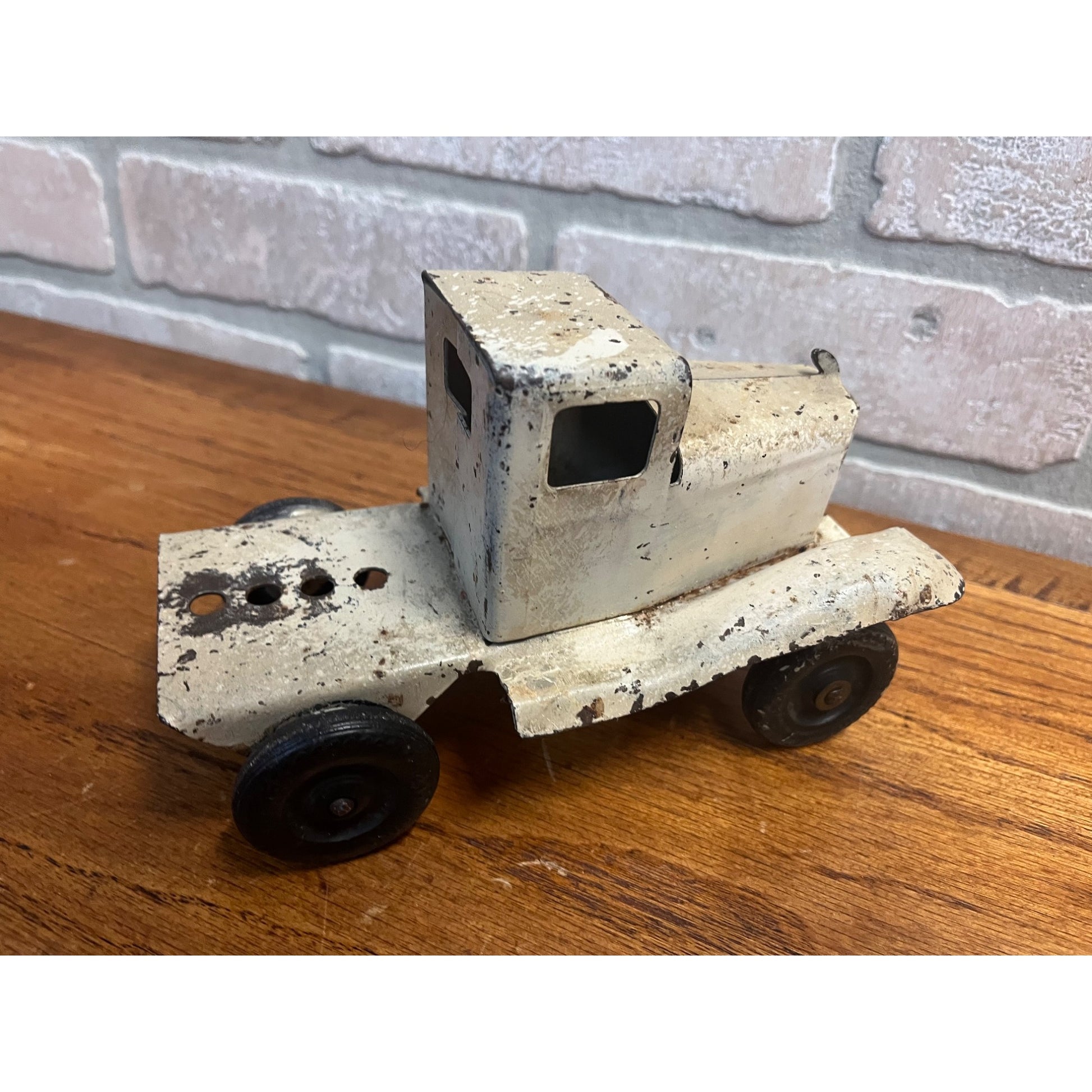 Vintage 1930s Girard Pressed Steel Toy Tanker Truck Oil Toy Truck