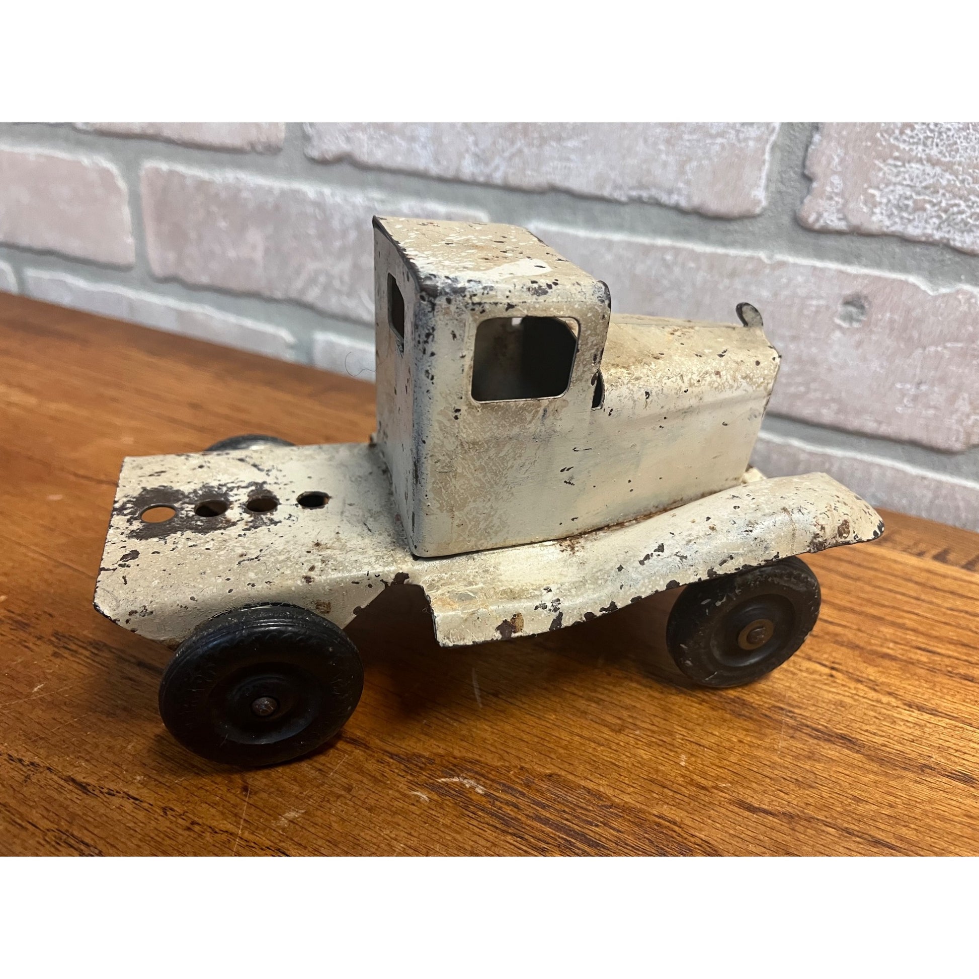Vintage 1930s Girard Pressed Steel Toy Tanker Truck Oil Toy Truck