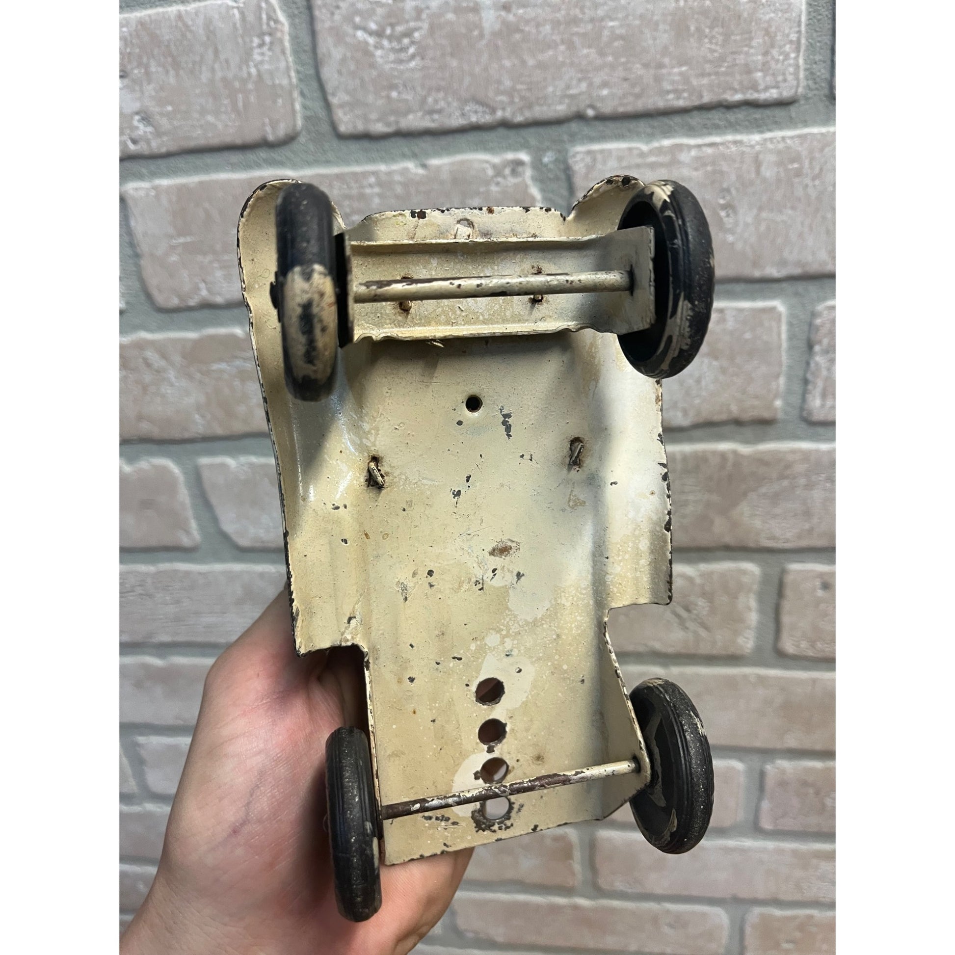 Vintage 1930s Girard Pressed Steel Toy Tanker Truck Oil Toy Truck