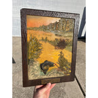 Vintage Miller High Life Beer Composition Bass Fishing Bar Sign Advertising