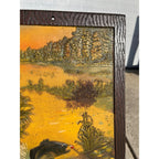 Vintage Miller High Life Beer Composition Bass Fishing Bar Sign Advertising