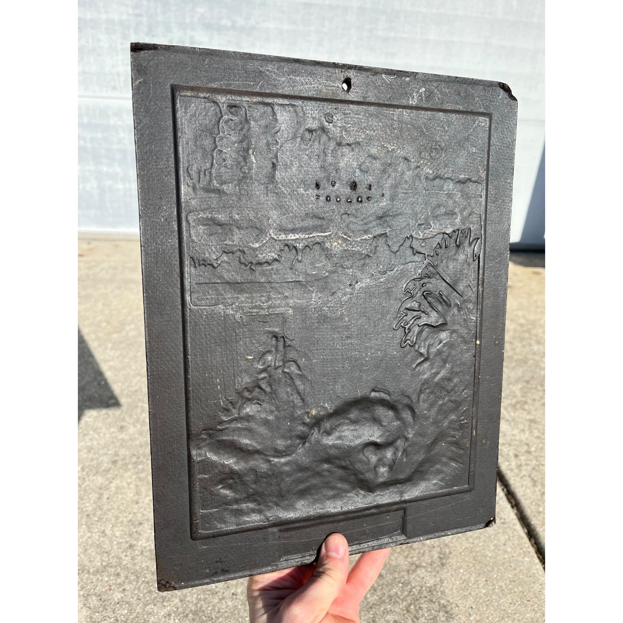 Vintage Miller High Life Beer Composition Bass Fishing Bar Sign Advertising