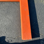 Vintage Wooden Orange Fireplace Mantle Rustic Farmhouse