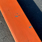 Vintage Wooden Orange Fireplace Mantle Rustic Farmhouse