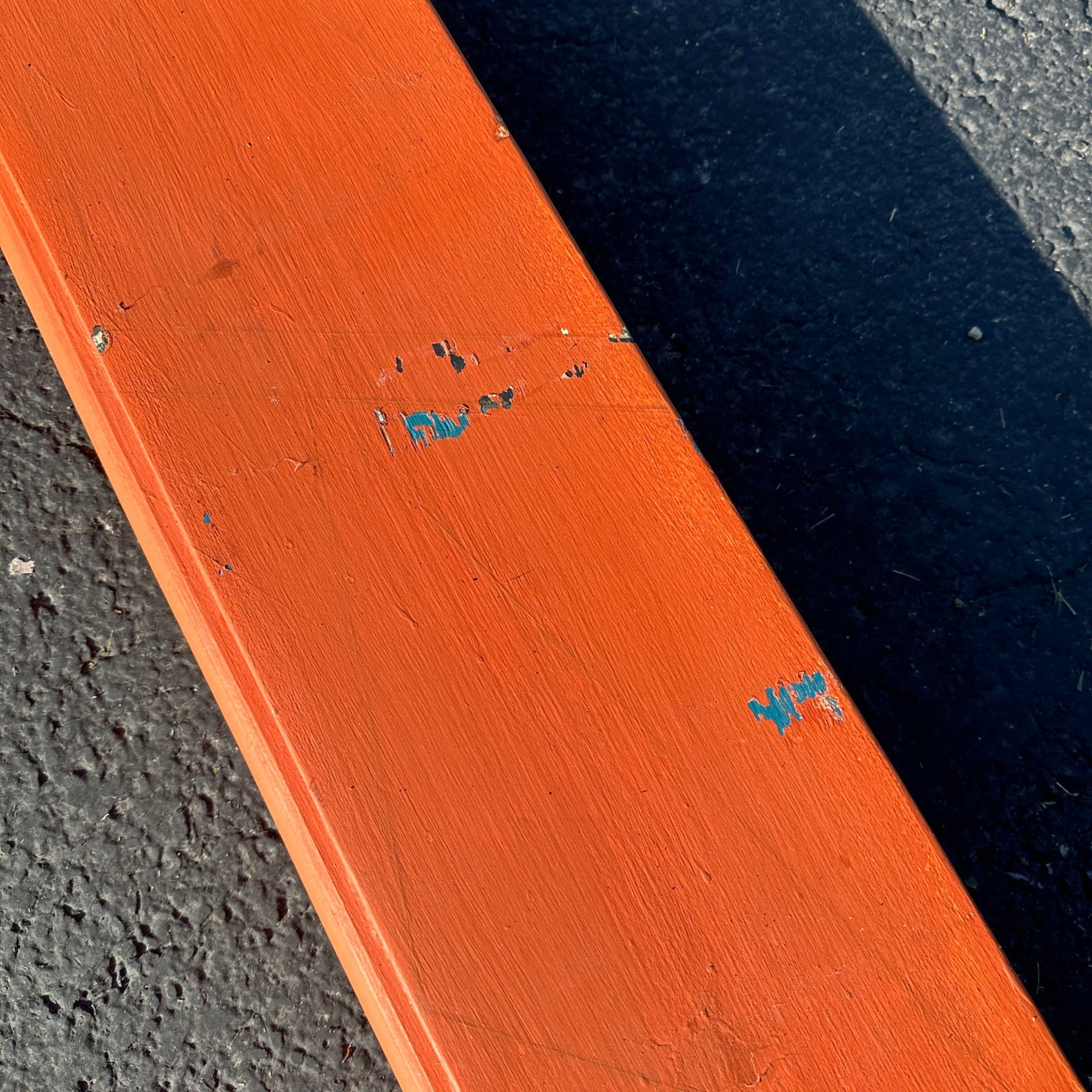 Vintage Wooden Orange Fireplace Mantle Rustic Farmhouse