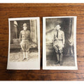 WWI Soldiers Brothers Camp Taylor Kentucky RPPC in Uniform ID'd Photo Postcard