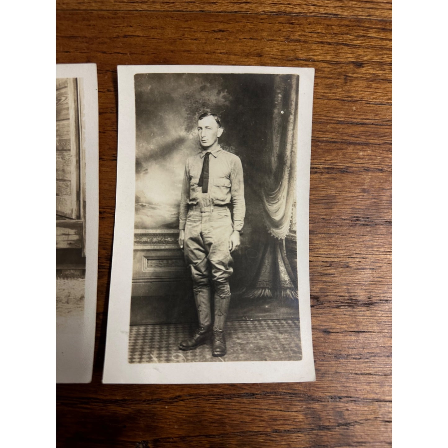 WWI Soldiers Brothers Camp Taylor Kentucky RPPC in Uniform ID'd Photo Postcard