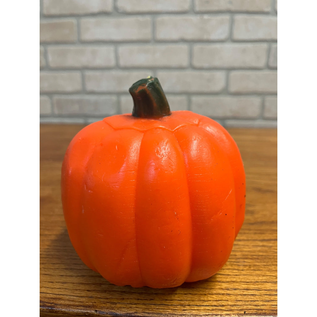 Vintage 1960s Gurley Halloween Large 5" Jack O' Lantern JOL Figural Wax Candle