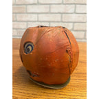 Antique Original German Halloween 4.5" Jack O' Lantern JOL Vintage Pressed Cardboard