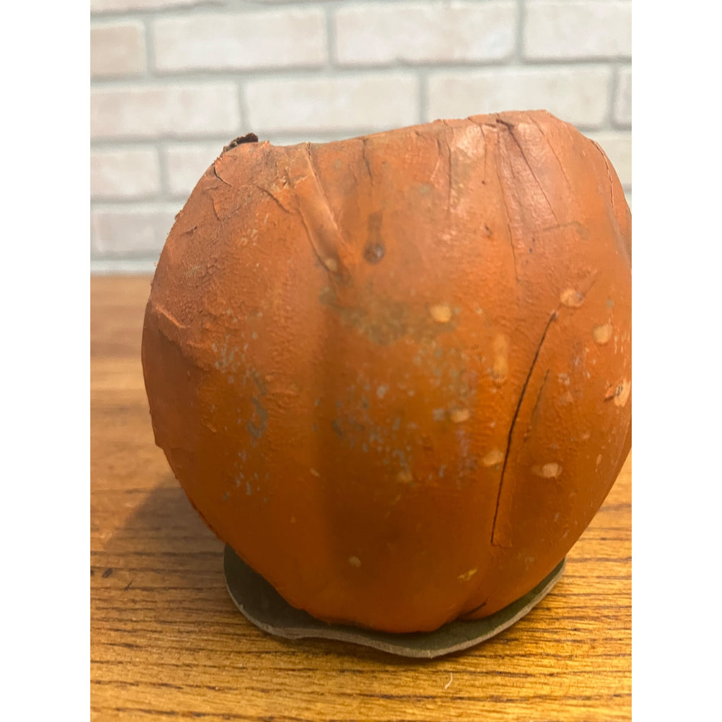 Antique Original German Halloween 4.5" Jack O' Lantern JOL Vintage Pressed Cardboard