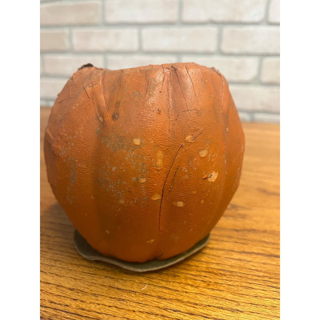 Antique Original German Halloween 4.5" Jack O' Lantern JOL Vintage Pressed Cardboard