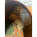 Antique Original German Halloween 4.5" Jack O' Lantern JOL Vintage Pressed Cardboard