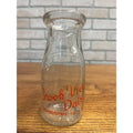 Vintage Half Pint Milk Bottle Brook View Dairy Bourbonnais Illinois
