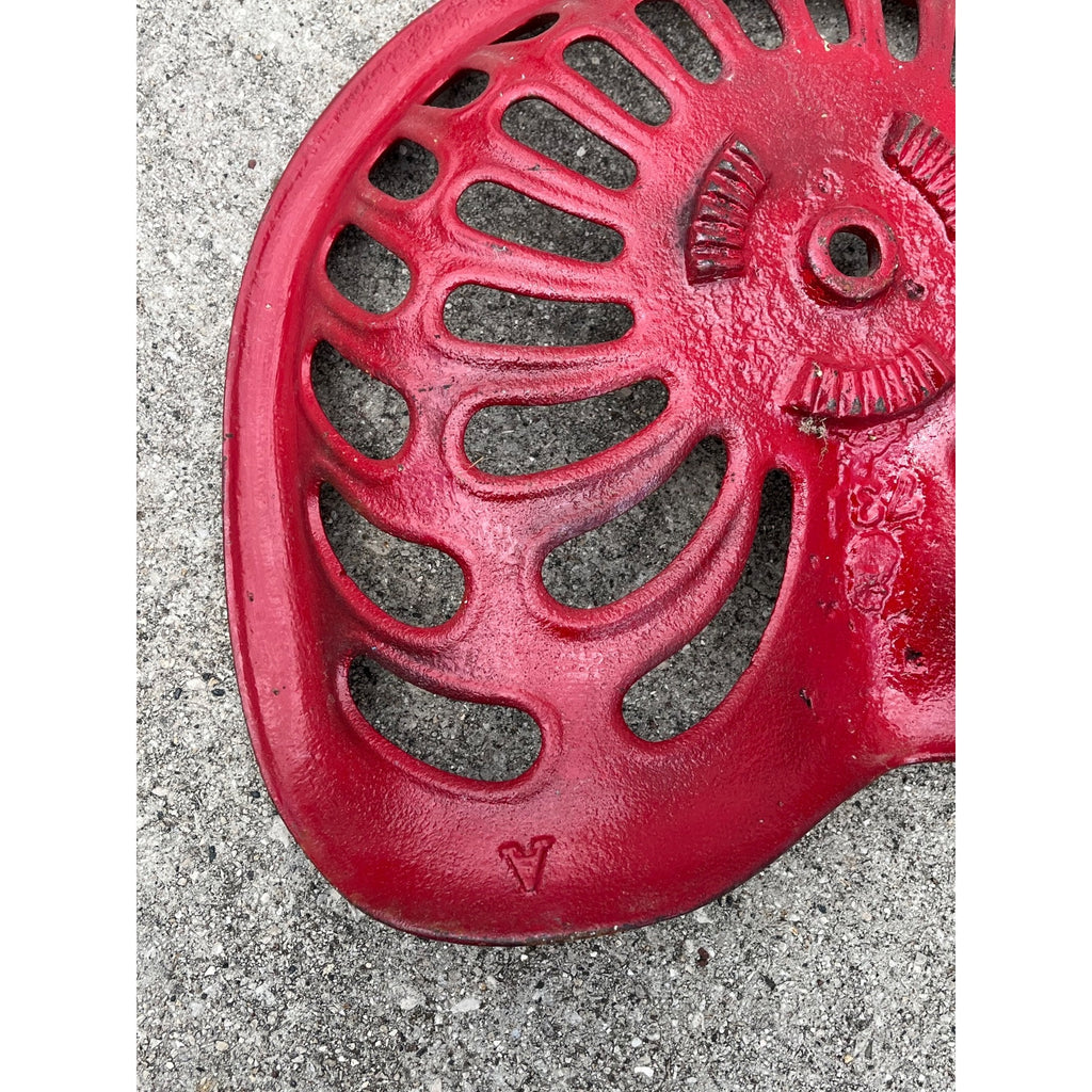Antique Champion Cast Iron Tractor Farm Implement Seat  -- Repainted